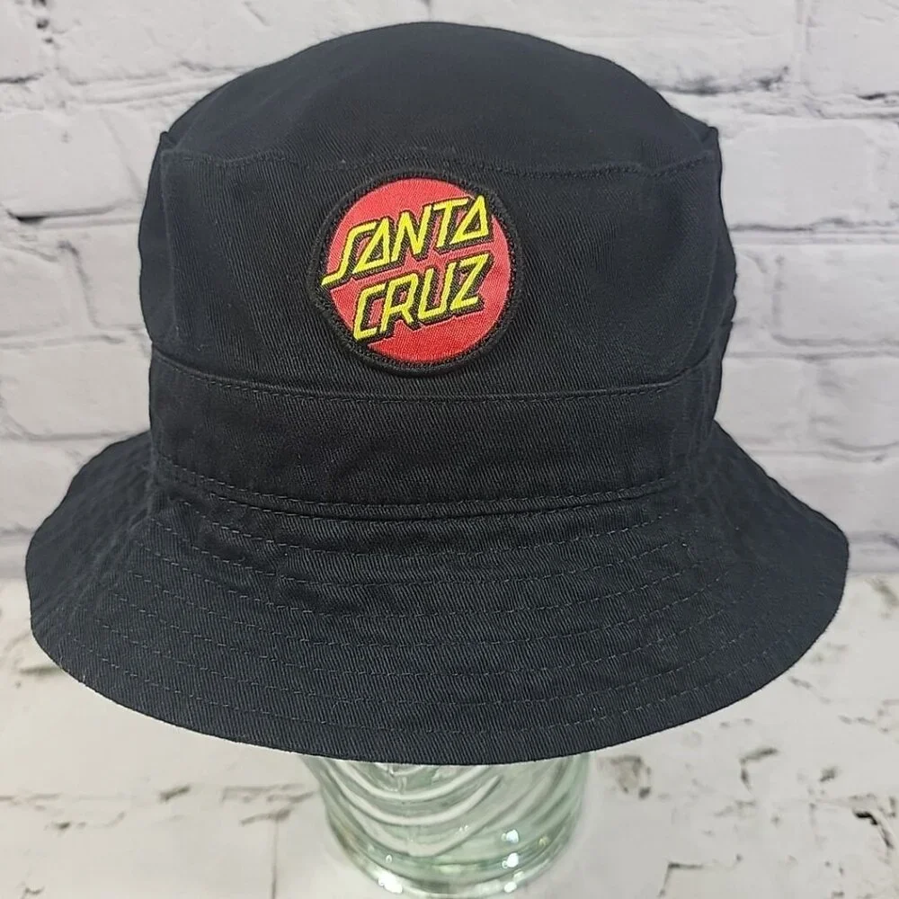Santa Cruz Patch Black Bucket‎ Hat Unisex